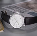 Minimalist Mechanical Wristwatch Watch Unisex Automatic Movement Vintage Hat Glass Timepieces